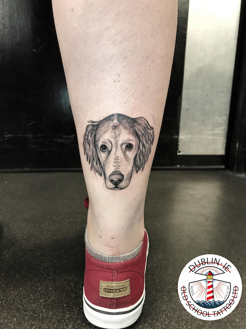 memorial dog tattoo